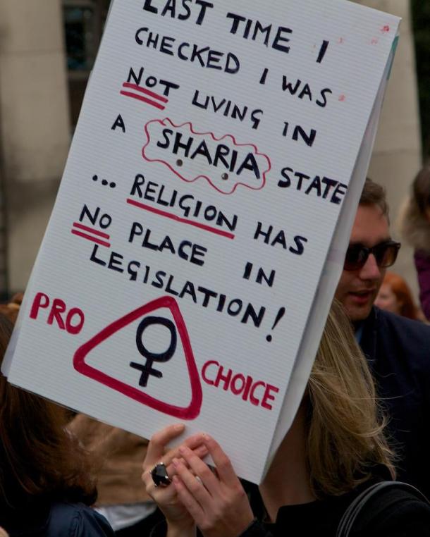 Islamophobia at Dublin's 'March For Choice' 